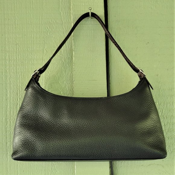 BRIGHTON Black Pebbled Leather Mini Shoulder Bag - Picture 5 of 7